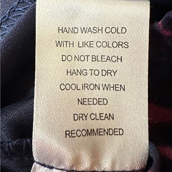 Black Rainn Multi Color Abstract Print Hi Lo Layered Dress, Size Small. - Picture 5 of 5